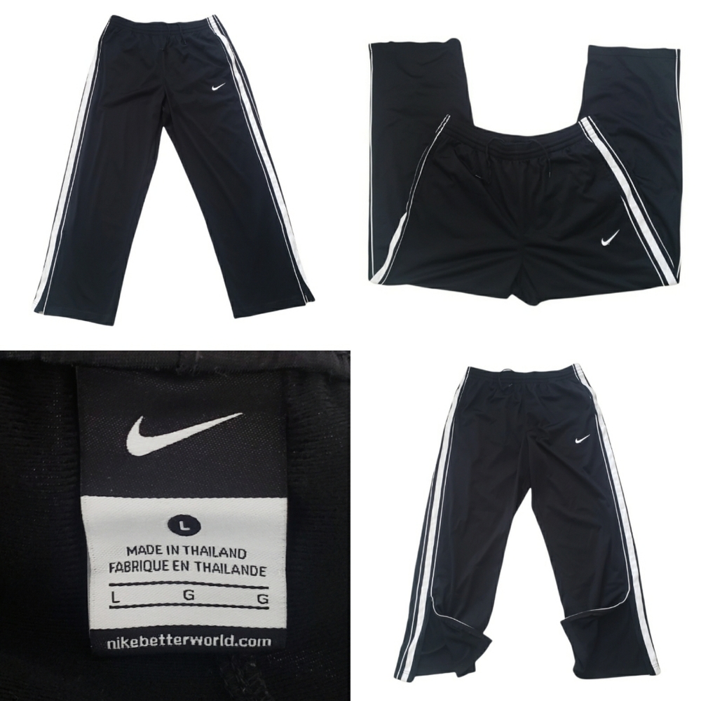 Nike Air Swoosh Skinny Track Stripped Pants Black and white Unisex with pockets